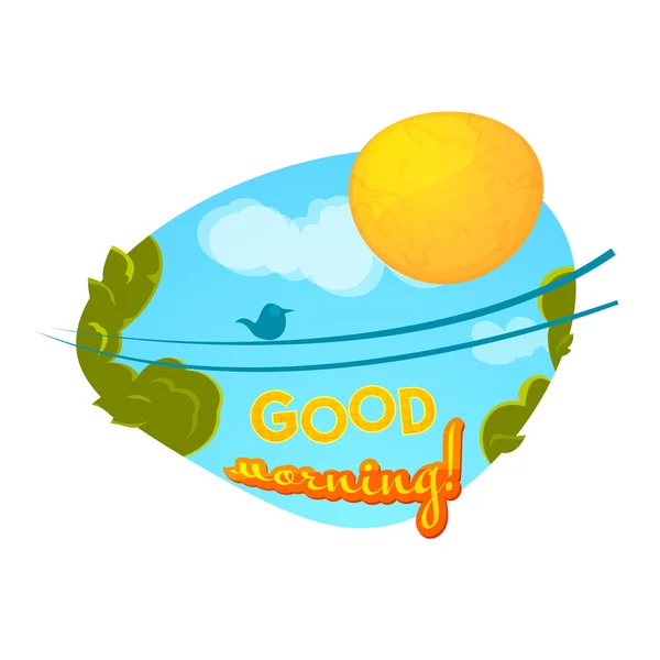 Good morning concept design — Stock Vector