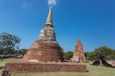 eski bir pagoda alan, ayutthaya, Tayland