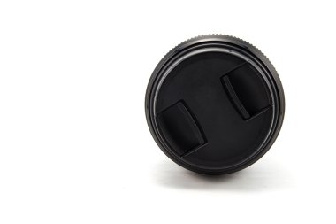 Beyaz arka plan üzerinde kamera lensler.