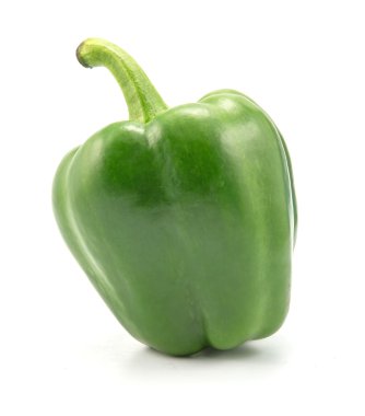 Beyaz Arka Planda Renkli Taze Tatlı Biber.