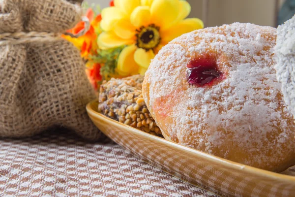 Donuts Plate — Stock Photo, Image