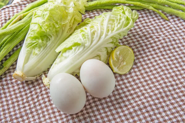 Gesunde Ernährung Mit Eiern Gemüse Gesunde Ernährung Voller Antioxidantien Und — Stockfoto
