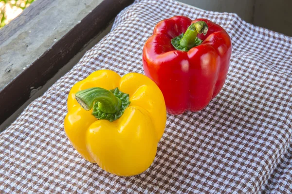 Colored Fresh Sweet Pepper on table