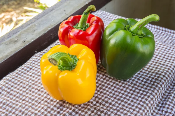 Gekleurde Verse Paprika Tafel — Stockfoto