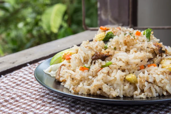 Vegetarian Stir Fried Rice Spoon — Stock Photo, Image