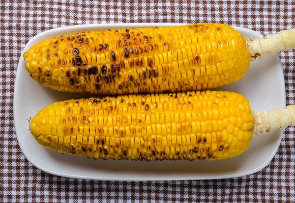 Fresh Golden Yellow Grill Corn Table — Stock Photo, Image