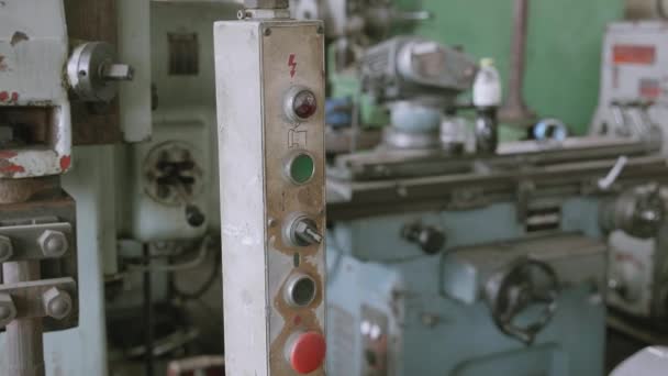 Control Equipos Herramientas Fábrica Industrial Con Oxidación Fabricación Industrial Máquinas — Vídeos de Stock