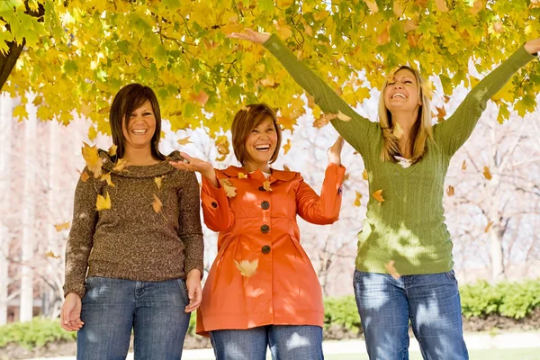 Hermanas en el otoño —  Fotos de Stock