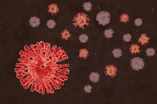 3d illustration  rendering  Coronavirus COVID-19 risk concept
