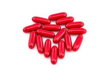 Beyaz arkaplanda vitamin