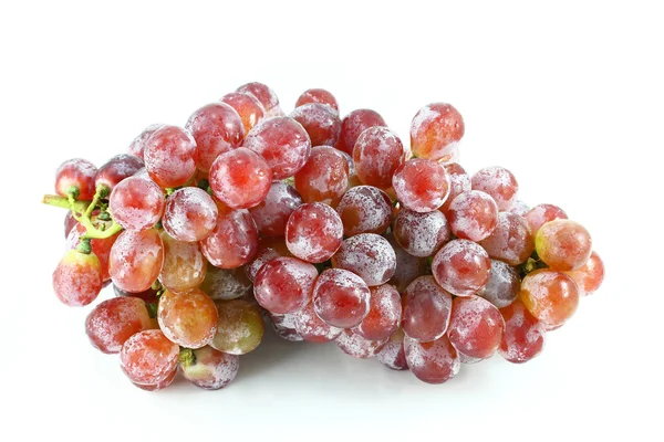 Uvas rojas sobre fondo blanco —  Fotos de Stock