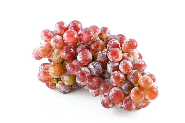 Red grapes on white background — Stock Photo, Image