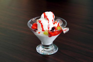 Ahşap arka plan dondurmanın