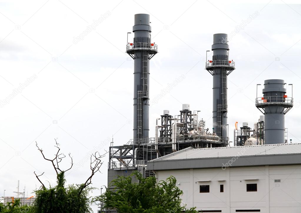 Power plant  in industrial zone