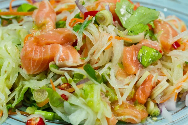 Salmon Salad  food background