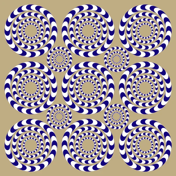 Cercles de rotation (illusion ). — Image vectorielle