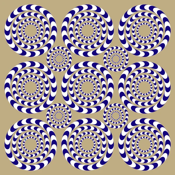Cercles de rotation (illusion ). Graphismes Vectoriels