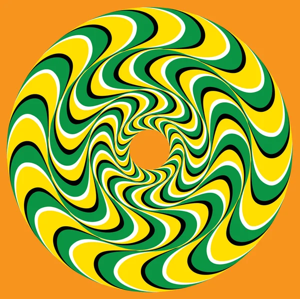 Hypnotische Swirly bol — Stockvector