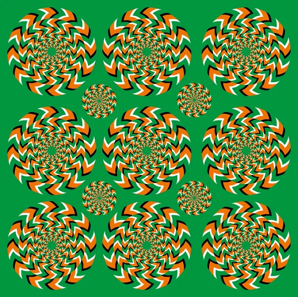 Perpetual rotation illusion — Stock vektor