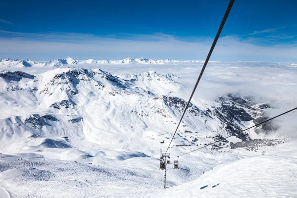 Franse Alpen in Meribel — Stockfoto
