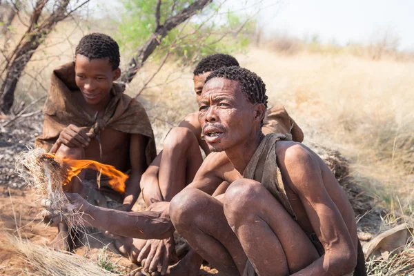 Bushmän, Kalahari, Botswana — Stockfoto