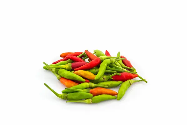 Red chili and green chili or chili pepper. — 图库照片