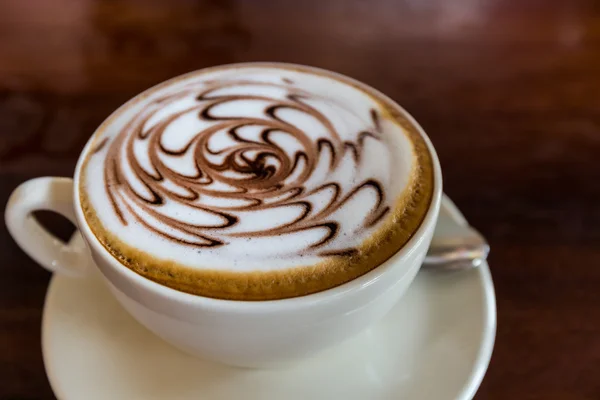 Cappuccino or latte coffee. — Stock fotografie