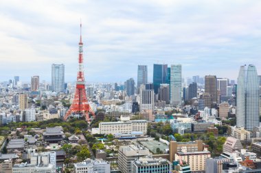 Tokyo tower cityscape Japonya.