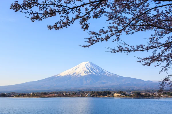 Mount fuji at Lake kawaguchiko in the morning. — Stock Photo, Image