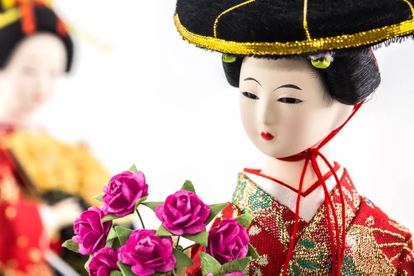 Japanse geisha poppen. — Stockfoto