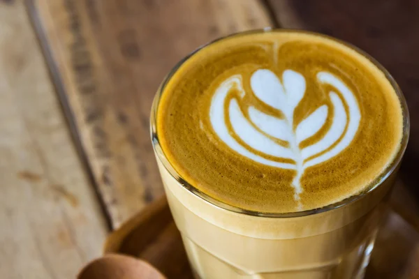 Cappuccino or latte coffee. — Stock Photo, Image