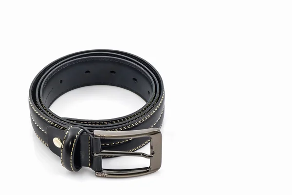 Cinturón de cuero negro para hombres . — Foto de Stock