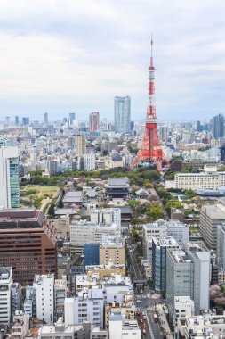 Tokyo tower cityscape Japonya.