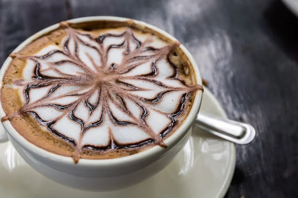 Café capuchino o café con leche . — Foto de Stock