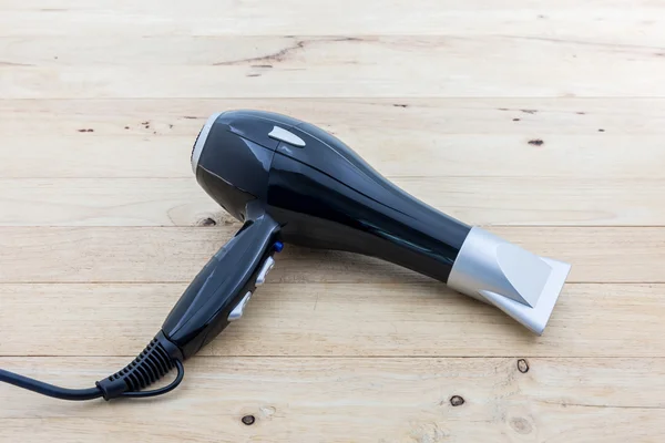 Black hair dryer. — Stock Photo, Image