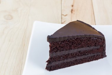 Çikolatalı pasta dilimi.