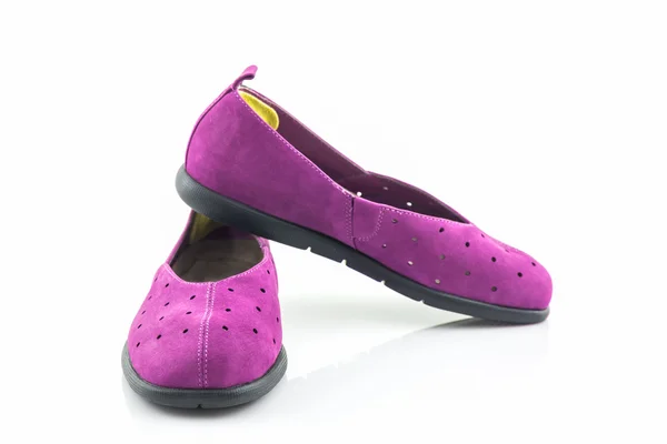 Mor spor ayakkabıları. Tuval Ayakkabı. — Stok fotoğraf