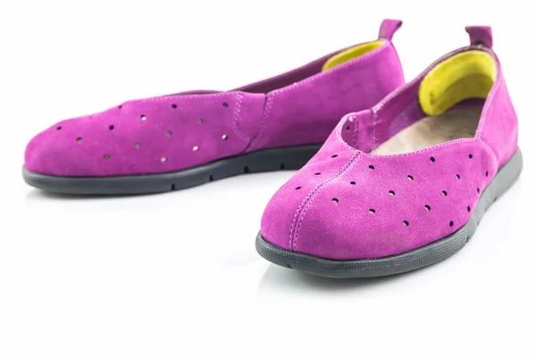 Zapatillas púrpuras. Zapato de lona . —  Fotos de Stock