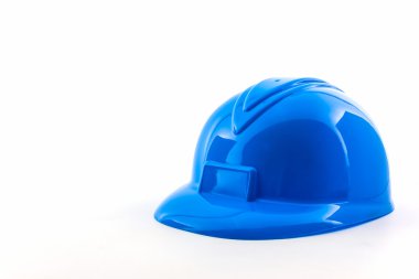 Mavi inşaat kask .