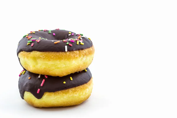 Donut de chocolate con chispas . — Foto de Stock