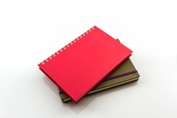 Livro vermelho e marrom  . — Fotografia de Stock