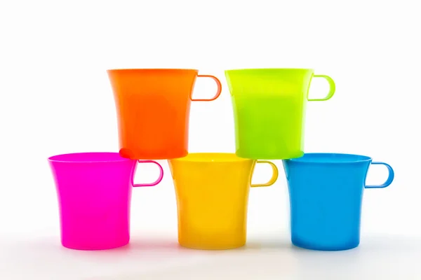 Colorful of smiley cup. — Stock Photo, Image