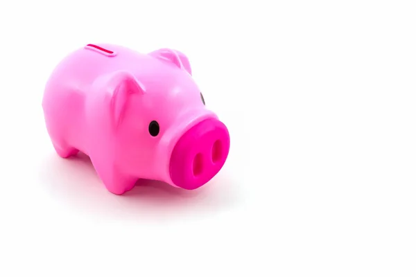 粉红色的小猪银行储蓄. — 图库照片