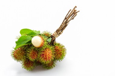 taze tatlı rambutan, tropikal meyve .