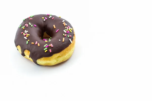 Donut de chocolate con chispas . — Foto de Stock