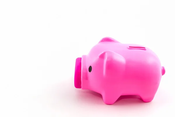 Pink piggy bank saving. — Stock Photo, Image