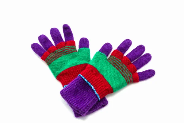 Colorful woolen glove. — Stock Photo, Image