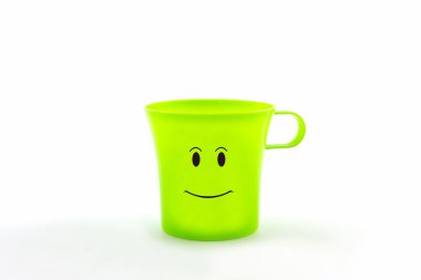 Cup yüz ifadesi, renkli .