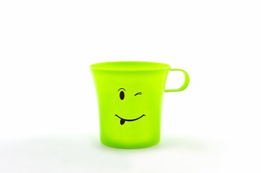 Cup yüz ifadesi, renkli .