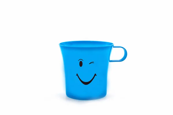 Bunte Mimik auf Tasse . — Stockfoto